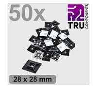 TRU COMPONENTS TC-12888544 T24CA068 Basetta di fissaggio autoadesivo, avvitabil