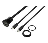 TRU COMPONENTS TC-13376320 USB-C® (3.1) 2x presa/spina 1 m cavo nero Contenut