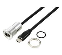 TRU COMPONENTS TC-13376324 USB-C® (3.1) presa/spina 1 m cavo argento Contenut