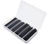 TRU COMPONENTS TC-13388832 Kit guaine termoretraibili Nero Restringimento:2:1 160 pz.