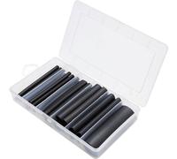 TRU COMPONENTS TC-13388840 Kit guaine termoretraibili Nero Restringimento:3:1 25 pz.