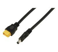 TRU COMPONENTS TC-13619296 Spina CC 2,5/5,5 mm su cavo XT60 0,5 m. Nero Conte