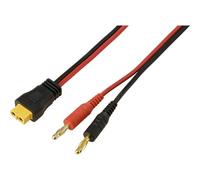 TRU COMPONENTS TC-13619304 Spina a banana 4 mm su cavo XT60, rosso/nero 2 m. N