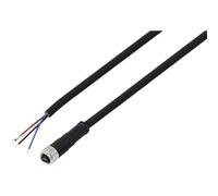 TRU COMPONENTS TC-13751944 Cavo di collegamento M8 x 1 Presa dritta 2 m Numero