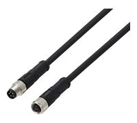 TRU COMPONENTS TC-13752008 Cavo di collegamento M8 x 1 Spina dritta, Presa dritta 2 m Numero di poli: 5 1 pz.