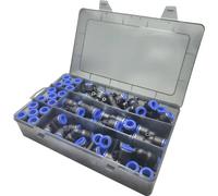 TRU COMPONENTS TC-14109152 Connettore pneumatico TC-Fitting set - 12 mm Ø tubo