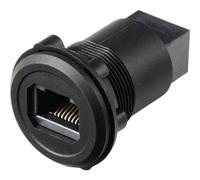 TRU COMPONENTS TC-14378436 Presa da incasso RJ45/CAT5, presa/presa, plastica,