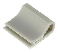 TRU COMPONENTS TC-6645720 Basetta di fissaggio per cavi piatti Grigio chiaro