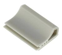 TRU COMPONENTS TC-6645724 Basetta di fissaggio per cavi piatti Grigio chiaro 1