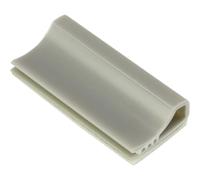 TRU COMPONENTS TC-6645732 Basetta di fissaggio per cavi piatti Grigio chiaro