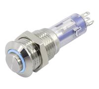 TRU COMPONENTS TC-6647568 LAS4GQH-11E/B/12V/S Pulsante 48 V 2 A 1x Off / (On)