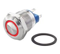 TRU COMPONENTS TC-7494652 TC-GQ12-AF-10E/J/R/12V/S Pulsante antivandalo 48 V/DC