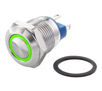 TRU COMPONENTS TC-7494656 TC-GQ12-AF-10E/J/G/12V/S Pulsante antivandalo 48 V/DC