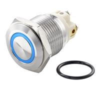 TRU COMPONENTS TC-7494696 TC-GQ16F-10E/L/B/12V/S Pulsante antivandalo 48 V/DC 2