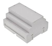 TRU COMPONENTS TC-7910828 Contenitore da guida DIN 65 x 90 x 105 ABS-V0 Grigio