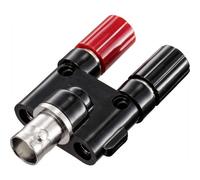 TRU COMPONENTS TC-9199260 Spina adattatore Presa BNC - Presa 4 mm diritta Nero
