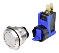 TRU COMPONENTS Pulsante a pressione 250 V, 15 A, 1 pulsante on/off, IP65, 1 pezzo.