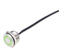TRU COMPONENTS TC-9219104 Pulsante 24 V/DC 50 mA 1x Off / (On) Momentaneo Verde