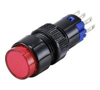 TRU COMPONENTS TC-9428060 LAS2Y-11/R/12V Pulsante 250 V 3 A 1x Off / (On)