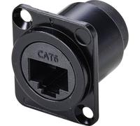 TRU COMPONENTS TC-9554644 Presa da incasso RJ45 passante a forma D CAT 6 Presa