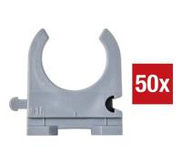 TRU COMPONENTS TC-9859372 Supporto per guaina EN16 16 mm Grigio 50 pz.