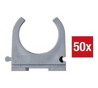 TRU COMPONENTS TC-9859376 Supporto per guaina EN25 25 mm Grigio 50 pz.