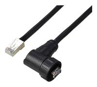 TRU Components TC-E13T-MR6-MCD/NCA-0.5PV-S RJ45 cavo maschio ad angolo retto IP67 (filettato) CAT6A, 0,5 m TC-13543640