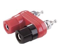 TRU COMPONENTS TC-R1-19B-2P Red/Black/Black Morsetto serrafilo Nero, Rosso 10 A