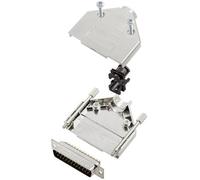 TRU COMPONENTS TCDTPKM25DMPK 7709640 KIT connettori maschio SUB-D 180 ° Numero Poli (num): 25 Punte a saldare 1 pz.