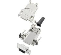 TRU COMPONENTS TCDTZF09DMSK 7709556 KIT connettori femmina SUB-D 180 ° Numero