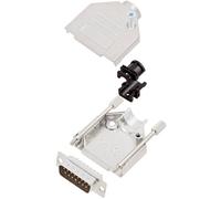 TRU COMPONENTS TCDTZK15DBPK 7708496 KIT connettori maschio SUB-D 180 ° Numero