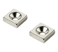 TRU COMPONENTS W25L25T3-M5 Magnete permanente Rettangolare (L x L x A) 25 x 25