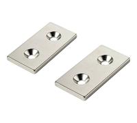 TRU COMPONENTS W40L20T5-2M4 Magnete permanente Rettangolare (L x L x A) 40 x 20