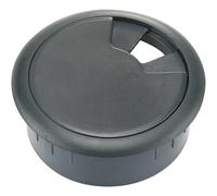 TRU COMPONENTS WP80BK Passacavo per piani di lavoro ABS Nero 1 pz.