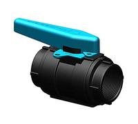 TRU-DESIGN PLASTICS, TD 58372 - Valvola di arresto a sfera KS, 1 1/2", colore: Blu