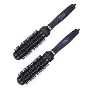 TRU Spazzola Termica Nano Long Con Set Di 2, Nera, 27 Cm