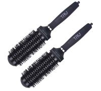 TRU Spazzola Termica Nano Long Con Set Di 2, Nera, 27 Cm