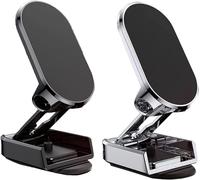 Tru Trendy Phone Holder,Tru Trendy Car Phone Holder,720° Rotating Magnetic Suction Car Phone Holder (2*Black)