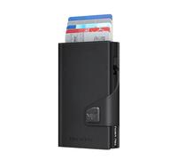 Tru Virtu® Card Wallet Click & Slide I Custodia per carte di credito I Custodia per carte RFID NFC Protection I Portafoglio in vera pelle italiana I Portafoglio I Portafoglio sottile