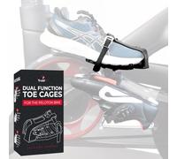 TrubliFit Gabbie per dita a doppia funzione, converte i pedali in gabbie per dita a due lati o tacchetti Delta, compatibili con Peloton Bike