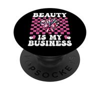 Truccatore MUA Ragazza Mamma Coquette Bellezza è Il Mio Business PopSockets PopGrip Adesivo