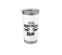Truccatrice If My Wings Match Run Antisocial Diva Bicchiere termico in acciaio inox doppia parete
