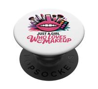 Truccatrice Solo Una Ragazza Cosmetologa Diva Atteggiamento PopSockets PopGrip Adesivo