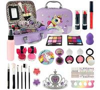 Trucchi Bambina Set, 27 Pezzi Valigetta Trucchi Unicorno Bambina, Sicuro e Lavabile Set Trucchi Bambina, Giochi Bambina, Natale, compleanno, Regali per Ragazze dai 4 ai 12 anni