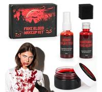 Trucchi Halloween, Sangue Finte Ferita Cicatrice, Trucco per Viso e Corpo, Joker Vampiro Cosplay Scheletro Trucco Effetti Speciali, Make Up per Halloween Carnevale Feste