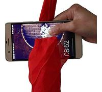 Trucchi per la sciarpa bambini, Trucco Sciarpa, illusioni ravvicinate del cellulare Silk Through - Oggetti di scena da mago, battute principianti, tira seta attraverso il telefono