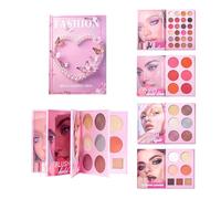 Trucco a Libro,Blush Impermeabile Lunga Durata 43 Tonalità | Ombretti da Viaggio Completa,per Matrimonio Festa Appuntamento Scatto Fotografico Natale Compleanno Viaggio Quotidiano