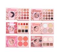 Trucco a Libro - Polvere Illuminante Sfumabile a Lunga Durata | Kit Trucco con Palette Contorno e Blush | per Donne, Compleanno, San, Viaggi, Vacanze, Feste, Campeggio, All'aperto,