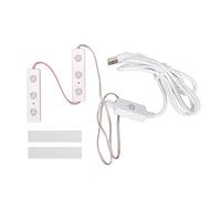 Trucco a specchio a LED Luce regolabile Luminosità USB Tappo in lampadina a strisce specchio fai - -te per trucco bagno tavolo bagno (2S 2.7V -3.4V 230MA -240MA)