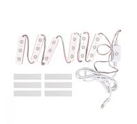 Trucco a specchio a LED Luce regolabile Luminosità USB Tappo in lampadina a strisce specchio fai - -te per trucco bagno tavolo bagno (6 serie)